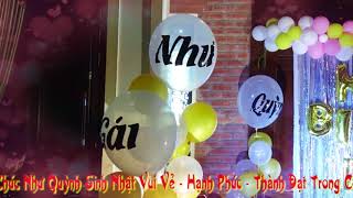 DON XUAN NAY NHO XUA XUA  CA SI TRINH THE PHONG HAT TANG NHU QUYNH TRONG NGAY SINH NHAT
