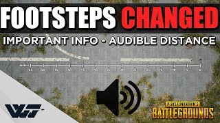 TEST: Footstep sounds HAVE CHANGED - Important info on audible range! - PUBG