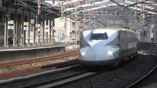 新幹線[HD]西明石駅通過×12(2009-10)Running Shinkansen Bullet Trains