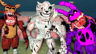 ФНАФ БИТВА В ДОМЕ С АНИМАТРОНИКАМИ || Garry's mod FNAF 4
