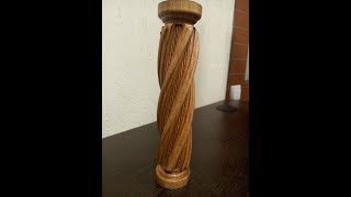 Витые колонны - подготовка УП и фрезеровка на ЧПУ станке /Twisted column - milling on CNC  machine