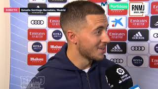 Entrevista a Eden HAZARD post Real Madrid 2-2 Celta (16/02/2020)