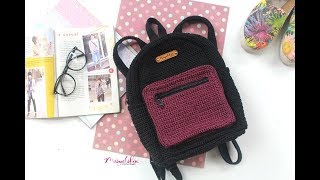 Tutorial crochet backpack || ransel rajut