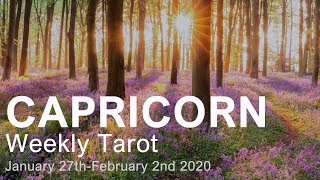 CAPRICORN WEEKLY TAROT  "YOU'RE GOING PLACES CAPRICORN!" January 27th-February 2nd 2020