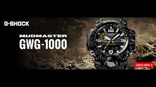 Casio G-Shock GWG-1000-1a Mudmaster видео обзор и настройка