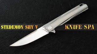 Интегральный флиппер SHY-V от Stedemon - Бомбически классный складной  EDC нож / Knife SPA