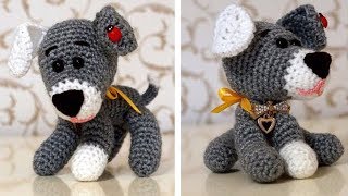 Собачка крючком. Вязание собачки. Амигуруми крючком. Игрушка крючком. Часть 2. (doggy. P. 2)