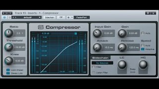 PreSonus Studio One 3. Плагины динамической обработки. Compressor, Expander, Gate, Limiter