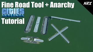 Cities Skylines Tutorial - Fine Road Tool + Fine Road Anarchy Mods