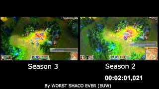 Jungle Shaco - Season 2 vs Season 3