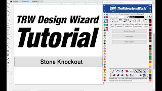 Magic Tab | Stone Knockout Button | TRW Design Wizard 5.0 Pro Vector Software for CorelDRAW