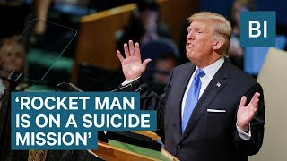 Trump threatens to 'totally destroy North Korea' in major UN speech