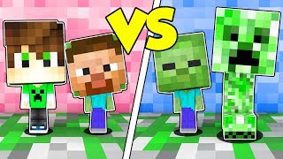 CREEPER BAMBINO contro ZOMBIE BAMBINO su MINECRAFT!