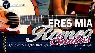 Cómo tocar "Eres Mía" de Romeo Santos en Guitarra INTRO + SOLO (HD) - Christianvib