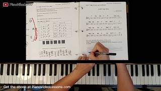 How to Play Auld Lang Syne intermediate piano tutorial - 7-9 - Piano Chording Level 2