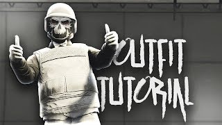 GTA 5 Online Tryhard Outfit Tutorial "Grey Skull" GTA 5 Glitches