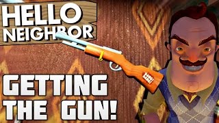 GETTING THE GUN, ON THE RAILROAD! | Hello Neighbor Alpha 3 Gameplay