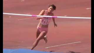 2014山梨インターハイ陸上　女子七種競技 走高跳　ダイジェスト