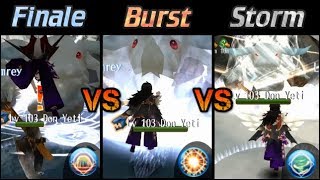 Toram Online - Finale vs Burst vs Storm , Magic Damage Comparison ( Staff & MD )