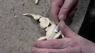 Резьба по дереву , барокко  , 8 часть  , объемный акантовый лист