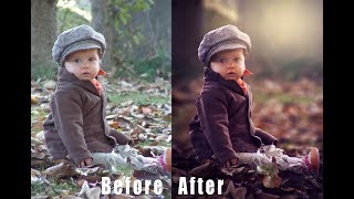 Photoshop Tutorial How to Edit Outdoor Portrait (Child) in Photoshop Cs6 & CC