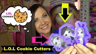 LOL Surprise dolls opening COOKIE CUTTERS and FAKE lol surprise LOL surprise series 4 dolls Cookie