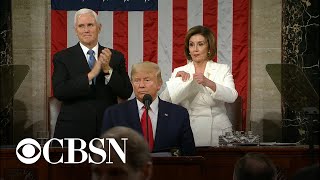 Pelosi rips apart copy of Trump's State of the Union address