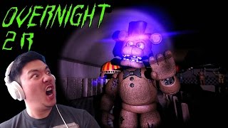 Hide From Freddy & Messed Up Bonnie Face! | Overnight Reboot 2 Night 1 & 2
