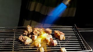 Beef Cooking Using Fire, Taiwan Street Food