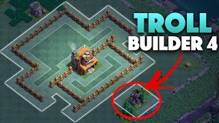 BH4 Troll Base | Builder Hall 4 Base Funnel Traps + Replays | Clash Of Clans