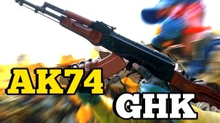 AIRSOFT AK74 GHK GBB Test / Review - (DE/4K)