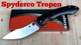 Spyderco Vogt Tropen C237GP  compression lock flipper knife   We’ve got problems !!