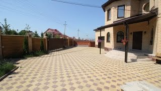 Ландшафтный дизайн. Обустройство территории частного дома. Укладка брусчатки в Жилино. Уфа!