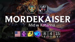 Mordekaiser Mid vs Katarina - NA Challenger Patch 8.7