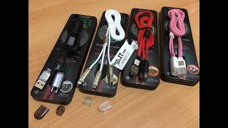 UNBOXING REMAX TWINS Data Cable Kabel DUAL 2 in 1 Micro USB & Lightning Trasmitting Fast Charging