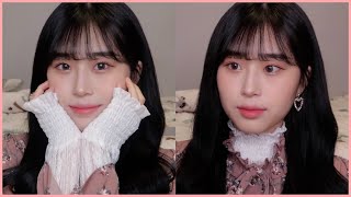 차분한 공주st 핑크빛 메이크업 분위기 있는 핑크 코랄 메이크업 | pink daily makeup | 웨이채널 way channel
