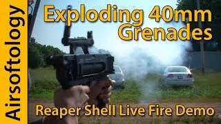 Exploding Airsoft 40mm Grenades!!! | M320 Launcher + Reaper Projectiles | Airsoft Pyrotechnics