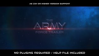 The Army Force Trailer | After Effects template
