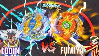 Zwei Longinus VS Wizard Fafnir - Fumiya VS Lodin - Beyblade Burst GT ベイブレードバーストガチンコ