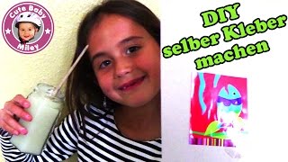 DIY BASTELKLEBER | ESSBAREN Kleber mit Lebensmitteln selber herstellen | Kanal für Kinder