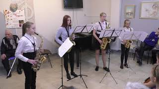 Рондо в турецком стиле - Моцарт Исполняет квартет саксофонов ДМШ КОМК им. С. Рахманинова
