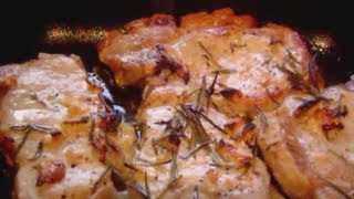 Антрекот из свинины в духовке
