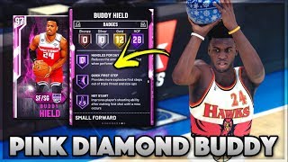 PINK DIAMOND 3 POINT CONTEST BUDDY HIELD GAMEPLAY!! ONE OF THE BEST CARDS IN NBA 2K20 MyTEAM!!