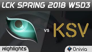 KDM vs KSV Highlights Game 2 LCK Spring 2018 W5D3 Kongdoo Monster vs KSV Esports by Onivia
