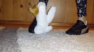 trample plush toy in my Puma #crushfetish_8989