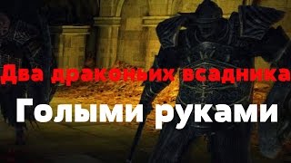Dark Souls 2 scholar of the first sin - Два драконьих всадника. Голыми руками(Без эстусов).