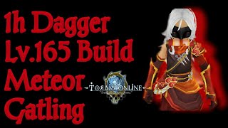 Toram Online - Build 1h Dagger Meteor Gatling Lv.165