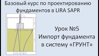 Базовый курс по проектированию фундаментов в Lira Sapr Урок 5