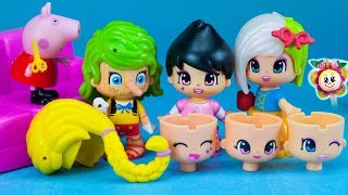 PEPPA PIG: Les Princesses Pinypon et Pinocchio vont changer de LOOK au salon de coiffure De Peppa