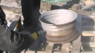 Пескоструйный аппарат очистка дисков